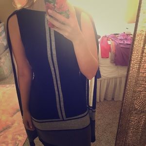 Vertigo Sweater Black Cape Dress